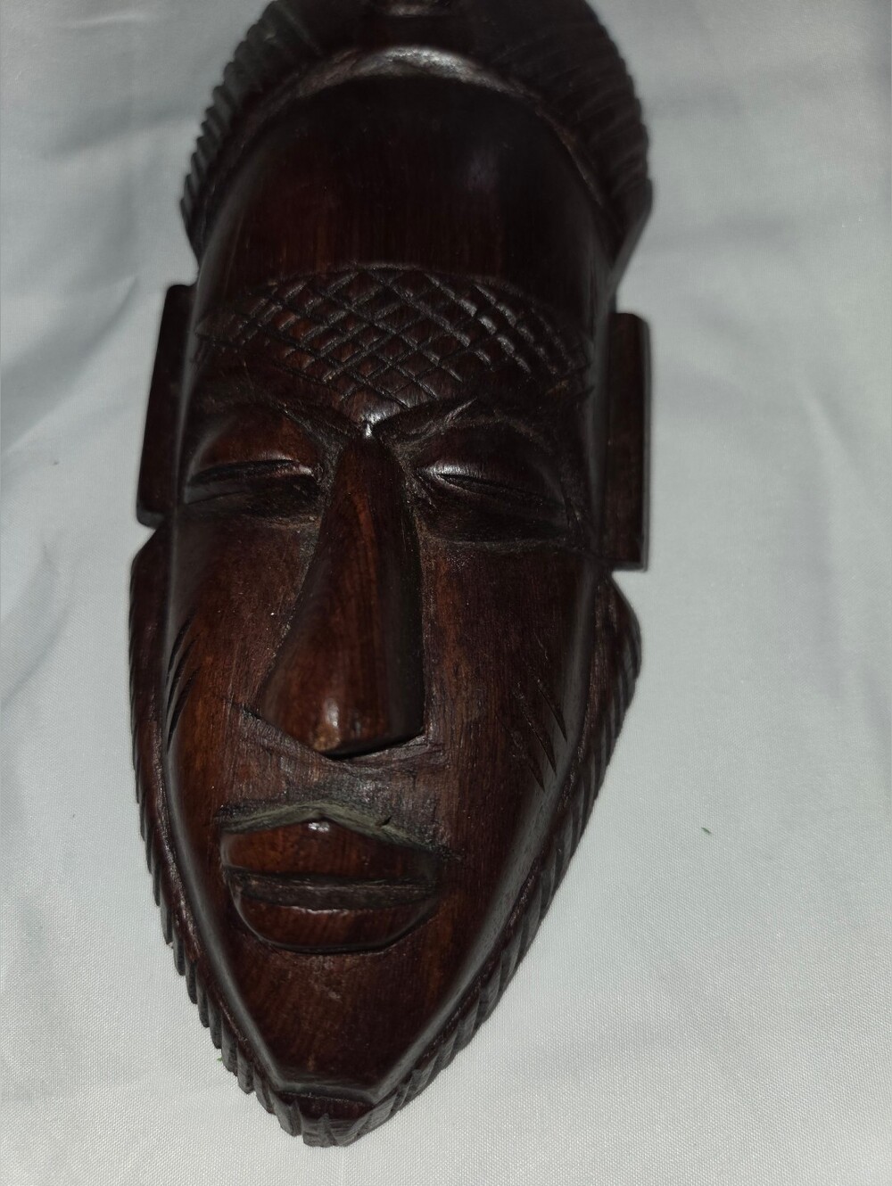Unique Vintage Hand Carved Wood Tribal Mask